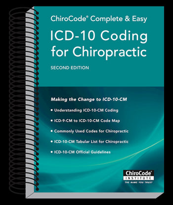 ChiroCode Complete & Easy ICD-10 Coding Chiropractic Guide - CHI100