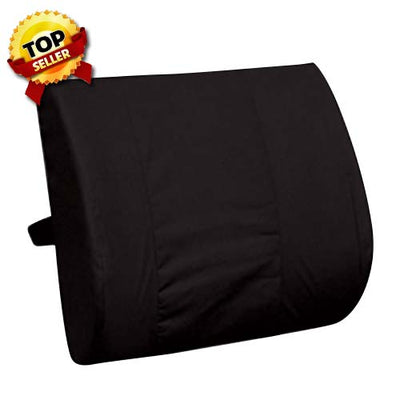 Duro-Med Standard Lumbar Cushion With Strap - DMI114BLK