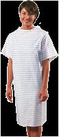 Deluxe Heavyweight Cloth Patient Gown by Dynatronics - DNA806