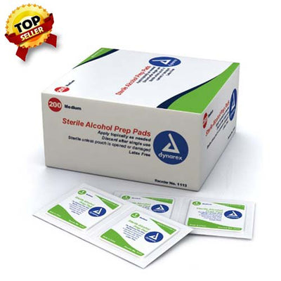 Alcohol Prep Wipes by Dynarex - Box of 100 - DYX139S