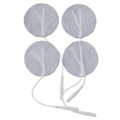 3 inch Round Cloth Electrode Pads by Roscoe Medical - Package of 4 - E1P3000WC2