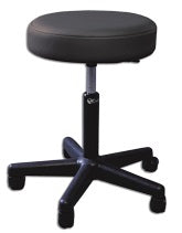Pneumatic Stool With Padded Seat And With Twin-Wheel Swivel Casters - EAM460BLK 