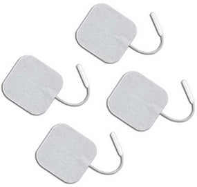 2" Square White Cloth Electrodes by Current Solutions - Package of 4 - EF2020WC2
