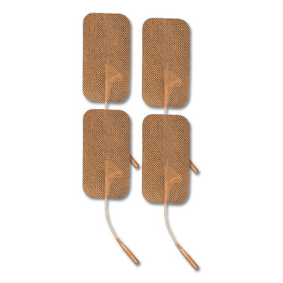 Rectangular Tan Cloth Electrodes 2" x 3.5" - Package of 4 - EF2035TC2