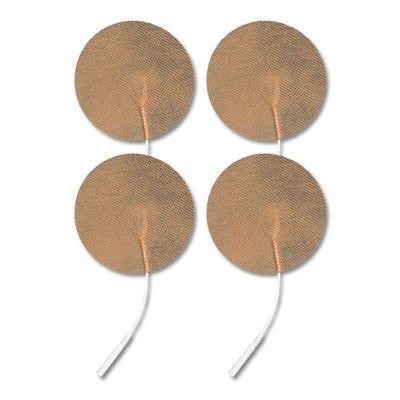 3" Round Tan Cloth Electrodes - Package of 4 - EF3000TC2