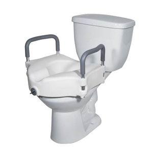 Drive Medical 2 in 1 Locking Elevated Toilet Seat with Tool-Free Removable Arms - Singles - FGRTL12027RA