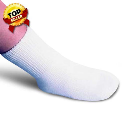 Pedifix Footcare SeamLess™ Everyday Socks Large, White - Pair - FOTP795M 