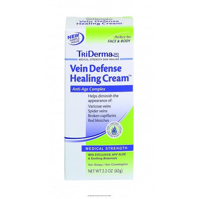 Genuine Virgin Aloe TriDerma Vein Defense Healing Cream, 2.2 oz - GVA74025