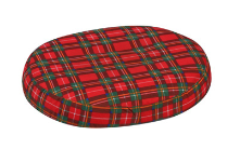Briggs Healthcare Donut Pillow with Plaid Pillow Cover - Each - DMI100