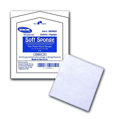 AMD Ritmed Non-Woven Soft Sponge 4" x 4" 6-Ply, Sterile - ISG209644 