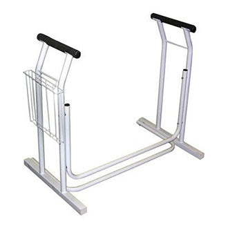 Jobar Deluxe Safety Toilet Support 29-1/2" x 19" x 26-1/4" Holds Up to 300 lb - JIIRET4349