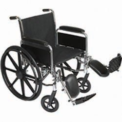 K3-Lite Wheelchair 18" x 16" Removable desk-length arms, Elevating legrests