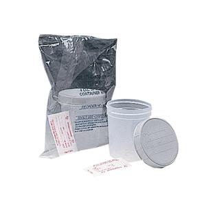 Gent-L-Kare Specimen Container with Gray Lid and Unaffixed Label,  4 oz by Medegen - Singles - KIM4928