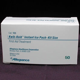 Kwik-Kold Kit Instant Cold Pack 4" x 5-3/4 by Cardinal Health - Case of 50 - 55103