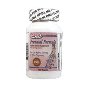 Preferred Plus Pharmacy Prenatal Formula Tablets by Kinray-Cardinal Health - Bottle of 100 - KY195321