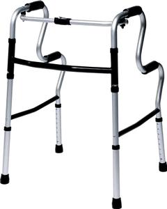 GF Health Lumex Uprise Onyx Folding Walker, 400 lb Weight Capacity, Aluminum - LS700175CR