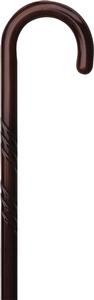 Alex Orthopedic Spiral Tourist Handle Cane, Walnut Stain - MNT03021