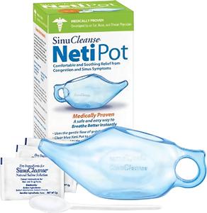 SinuCleanse Neti Pot, Clear Blue by Ascent Consumer Products - Singles - MST00102