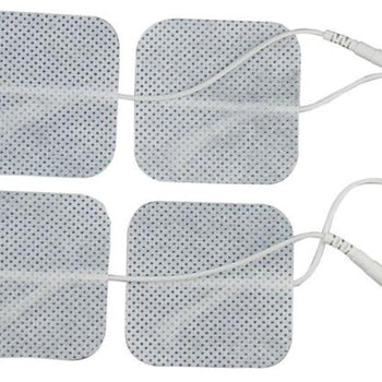 2" Square Blue Cloth  Gel Electrodes - Package of 4 - NPP622