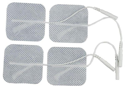 2" Square Blue Cloth  Gel Electrodes - Package of 4 - NPP622