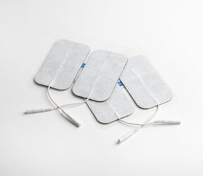 Blue Rectangle Cloth Gel Electrodes, 2" x 3.5" - Package of 4 - NPP624