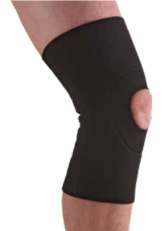 Form Fit Neoprene Knee Sleeve 1/8" open pantella, X-Large - OSS302018BLK