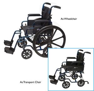 Transformer Wheelchair with 18" Wide Seat - PMI1918