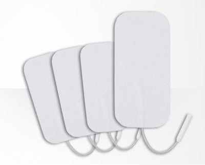 Blue Rectangle Cloth Gel Electrodes, 3" x 5" - Package of 4 - NPP625