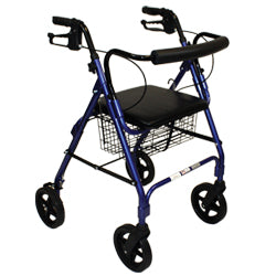 Deluxe Rollator with Padded Seat - Singles - ROS-RL8