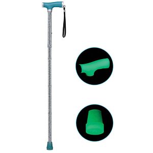 Folding Canes With Silicone Glow Grip Handle & Tip by Drive Medical - RTL10304