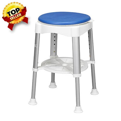 Bath Stool with Padded Rotating Seat - rtl12061