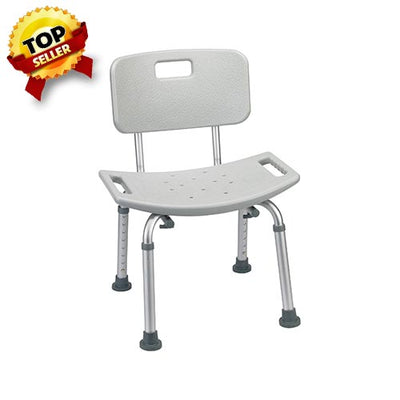 Bathroom Safety Shower Tub Bench Chairs with Back by Drive Medical - 12202kdr