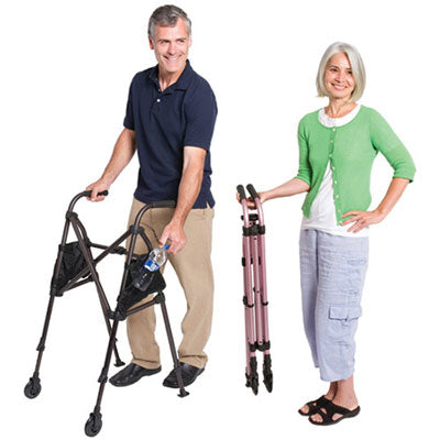 Standers Metro Travel Walker Amber, 6" x 4"x 32" Collapsed Dimensions - STD4100A