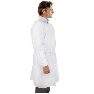 Lab Isolation Gown Tie Back Closure Knit Cuffs - Package of 10 - TCRTCBA54C
