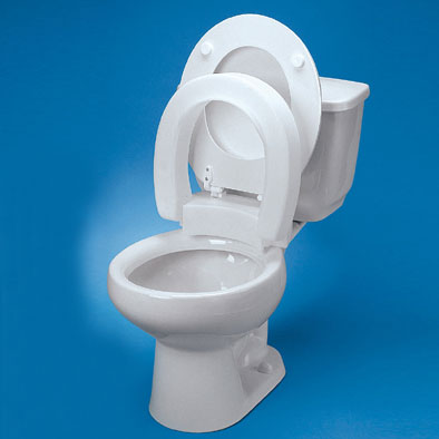 Tall-ette® Hinged Elevated Toilet Seat Elongated 350lb, 20-1/4" x 14-3/4" x 3-3/4" - NV725711005 