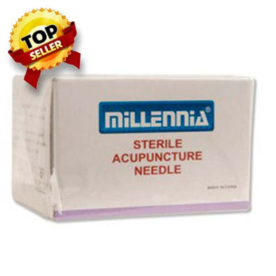 A-1 Single Pack Acupuncture Needles by Millennia - Box of 100 - UPY10130G13MM