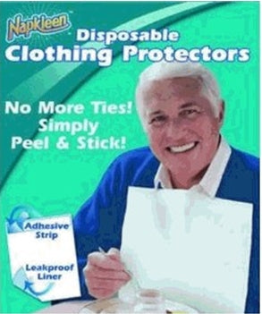 Napkleen Disposable Adult Bib, Large, 13 inch x 18 inch - VALVMP1318
