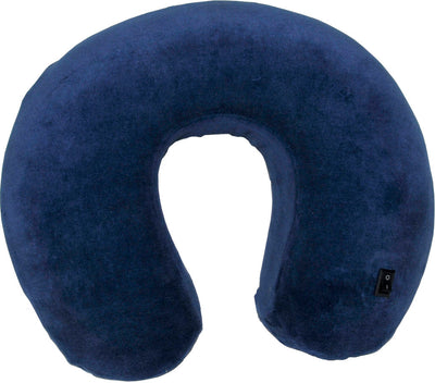 Vibrating Memory Foam Travel Pillow and Massager