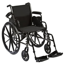 Reliance III Wheelchair, 16" Removable flip back, desk-length arms & Elevating legrests