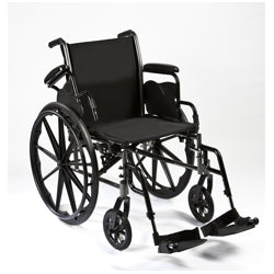 Reliance III Wheelchair, 18" Removable flip back, 250 Lb capacity