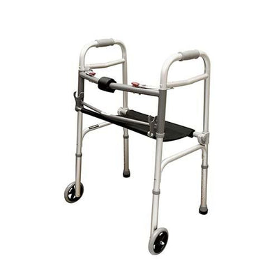 Two Button Walker with Roll-Up Seat  - WK-ST5
