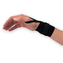 Elastic Wrist Wrap W/Thumb Loop - COR372BLK