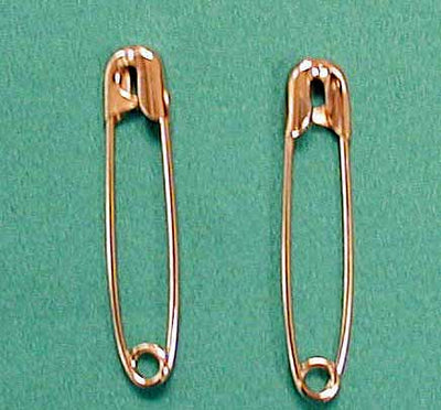 Safety Pin #3 Large Steel, Package - 44021700