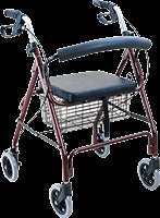 Aluminum Rollator With 6 Wheels - ZZRROL01